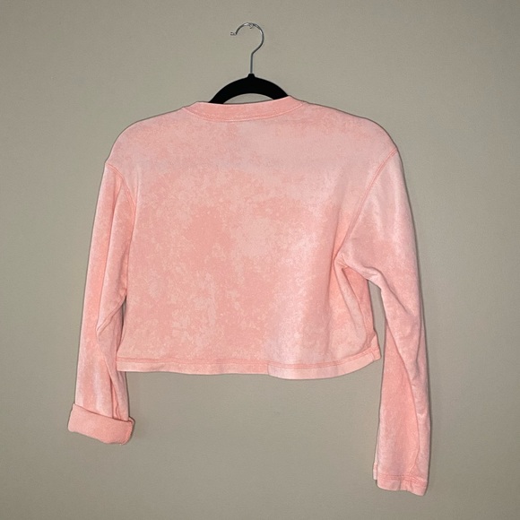 Nike Cropped Sweater: Light Pink: Small: never worn - Picture 2 of 4